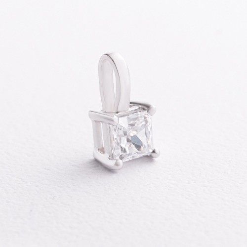 Серебряный кулон с фианитом 3032/1р-CZ