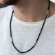 Серебряный шелковый шнурок с серебряными вставками "Псалом 90" 1094шн