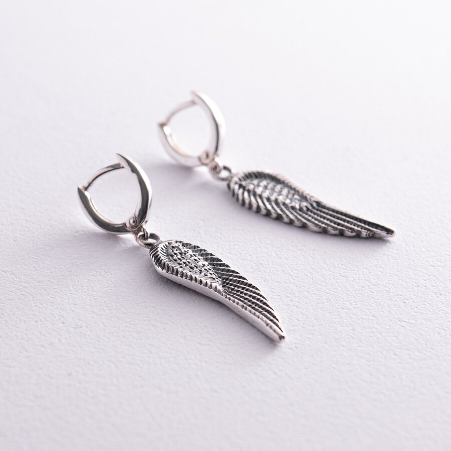 Срібні сережки "Крила Ангела" 121790