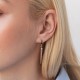 Сережки "Захват" у червоному золоті с07836