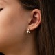Серьги "Tina" в желтом золоте с09738