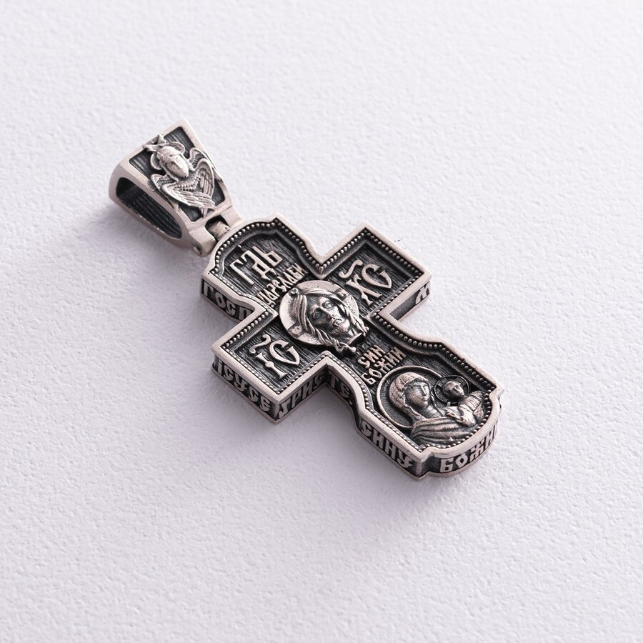 Православный крест "Распятие Христово. Св. Николай Чудотворец" кд-7