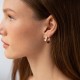 Сережки - кільця "Luisa" у червоному золоті с09162