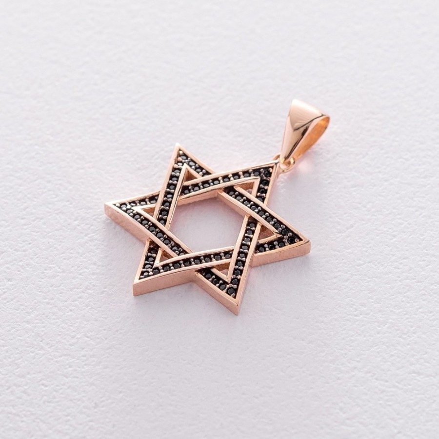 Золотая подвеска "Звезда Давида" п03326