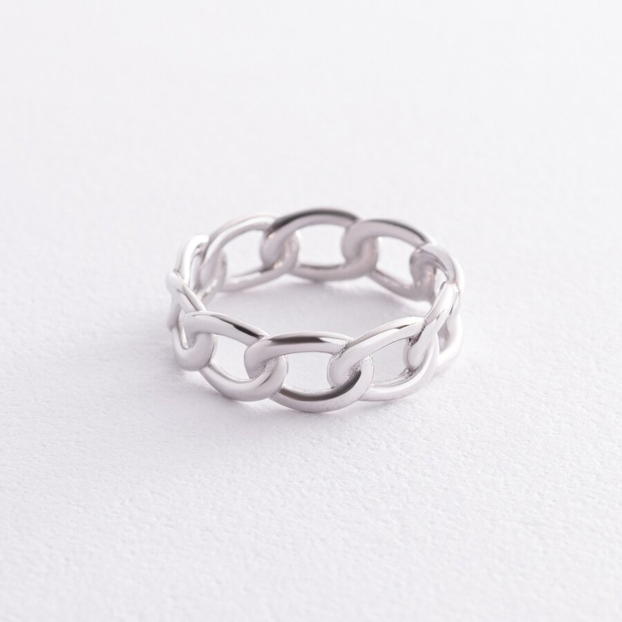 Кольцо "Цепочка" в серебре OR133810