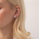 Золоті сережки - пусети "Сердечки" з опалом с07745