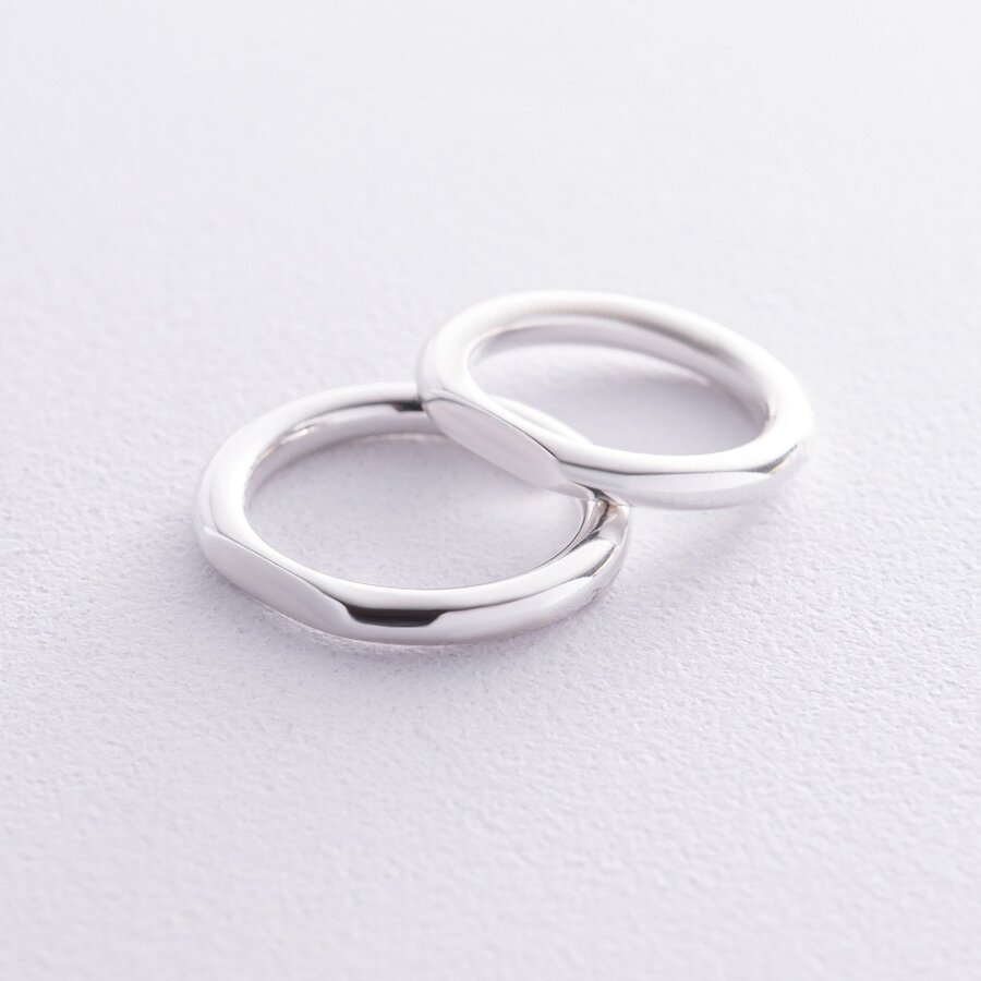Серебряное кольцо для гравировки 112697