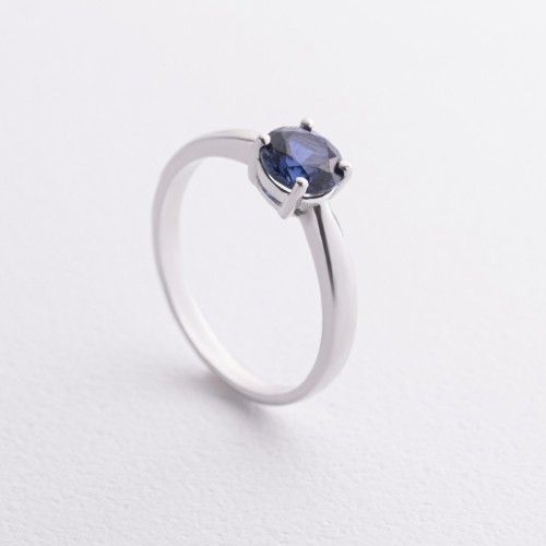 Серебряное кольцо с сапфиром 1864/1p-HSPH