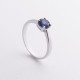 Серебряное кольцо с сапфиром 1864/1p-HSPH