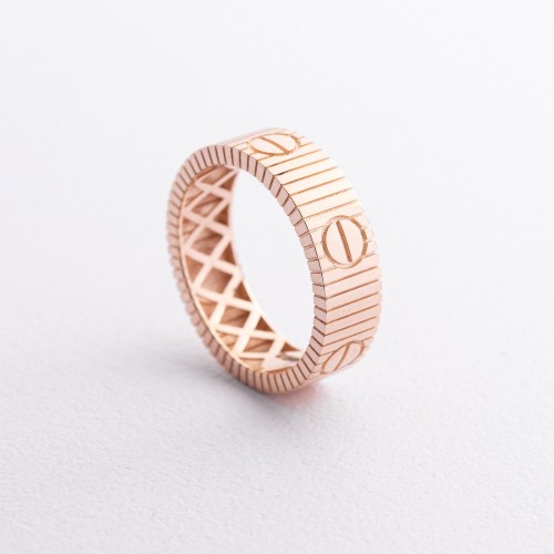 Золота каблучка "Love" к08416