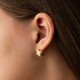 Серьги "Клевер" в желтом золоте с09650