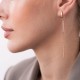 Серьги "Мечтательность" в красном золоте с07840