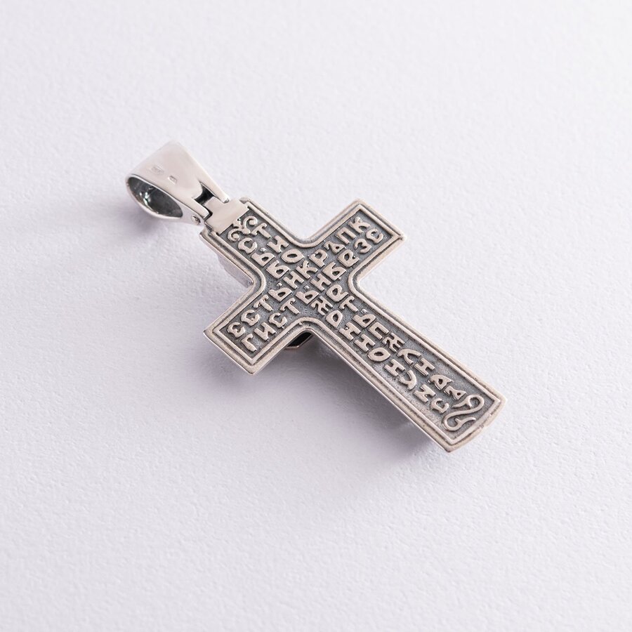 Срібний православний хрест 133097