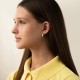 Серьги "Капельки" в желтом золоте с09686