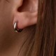 Сережки - кільця в білому золоті с08210