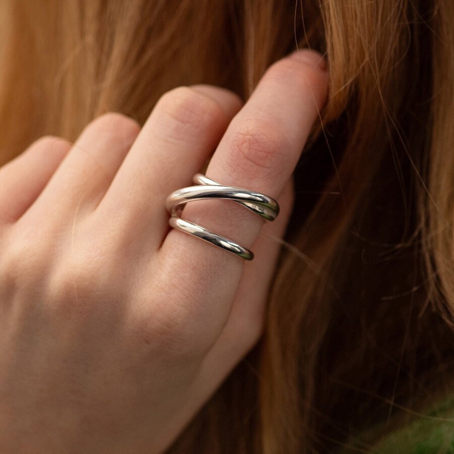 Серебряное кольцо "Jemma" 112781