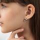 Детские серебряные серьги с фианитами 242
