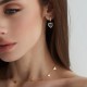 Золотое колье "Сердечки" кол01447