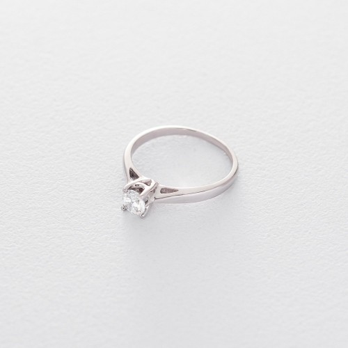 Золота заручальна каблучка (циркон Swarovski) к06296