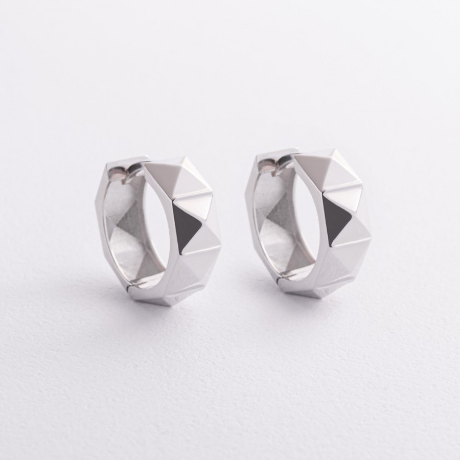 Серьги - кольца "Luisa" в серебре 123502