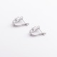 Срібні сережки з фіанітами 902-00620