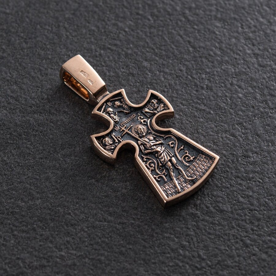 Православный крест "Распятие. Благоразумный разбойник" п01652