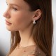Сережки "Megan" у білому золоті (Small) с09119