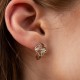 Сережки "Конюшина" в червоному золоті с08982