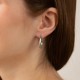 Сережки - кільця "Kristy" у сріблі 7288