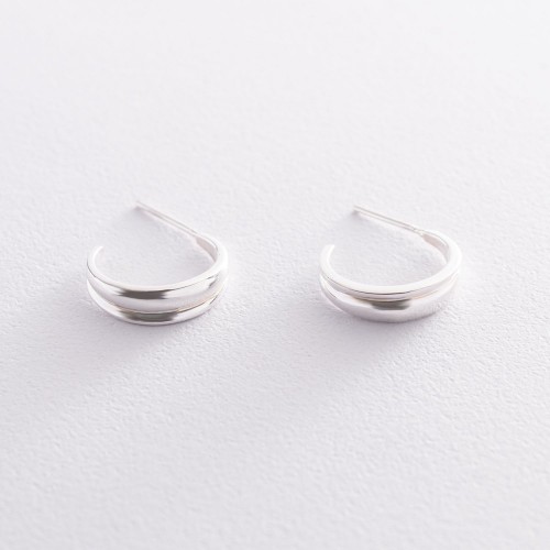 Серебряные серьги - пусеты "Сара" 122999