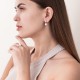 Срібні сережки з перлами і фіанітами 2457/1р-PWT