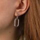 Сережки "Розмарі" у білому золоті 2 в 1 с08417