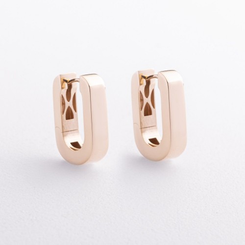 Серьги "Grace" в желтом золоте с09636