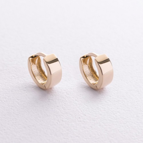 Сережки - кільця в жовтому золоті mini с08822