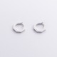 Сережки - кільця "Геометрія" у сріблі 123407