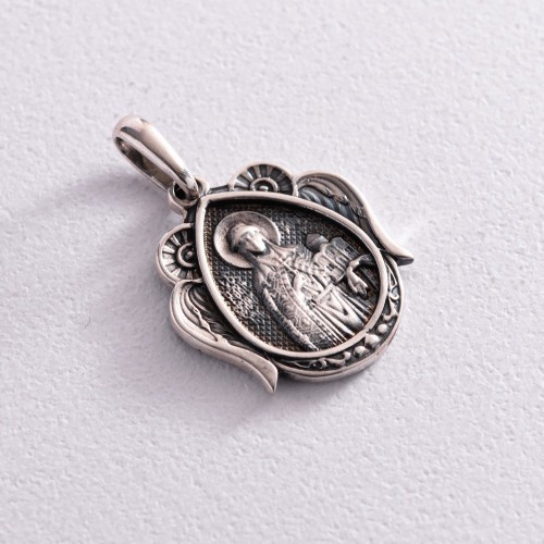 Серебряная подвеска "Святая равноапостольная княгиня Ольга" 131700