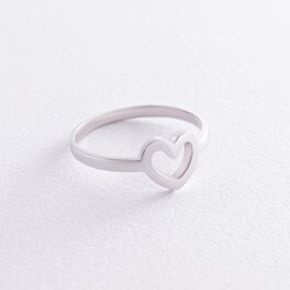 Серебряное кольцо "Сердечко" 7050