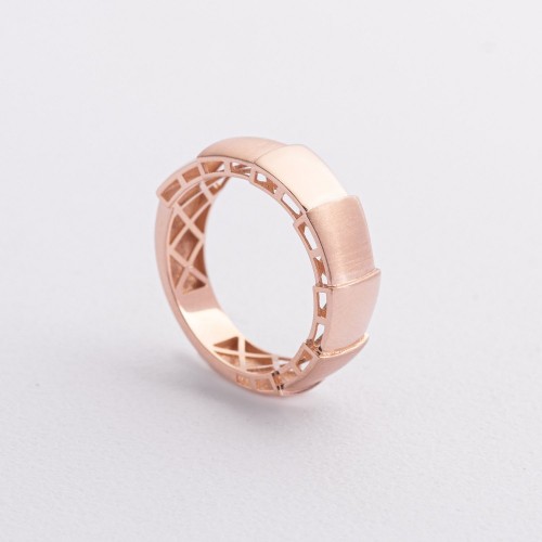 Золота каблучка "Змія" к08394