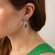 Сережки - кільця "Wendy" у сріблі 7335
