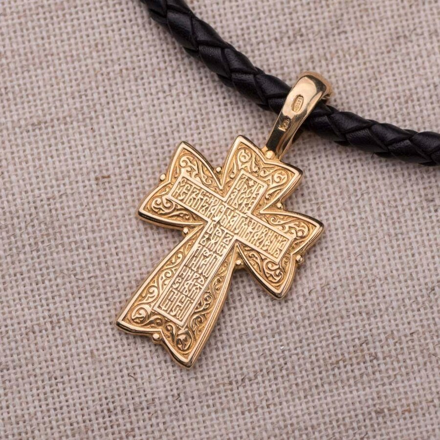 Православный крест (чернение,позолота) 131458