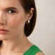 Сережки "Love" у жовтому золоті с09343