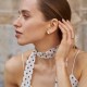 Серьги "Капельки" в желтом золоте с09686