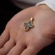Православний хрест "Голгофський" (чорніння, позолота) 132720