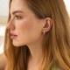 Сережки "Erika" з фіанітами (біле золото) с09064