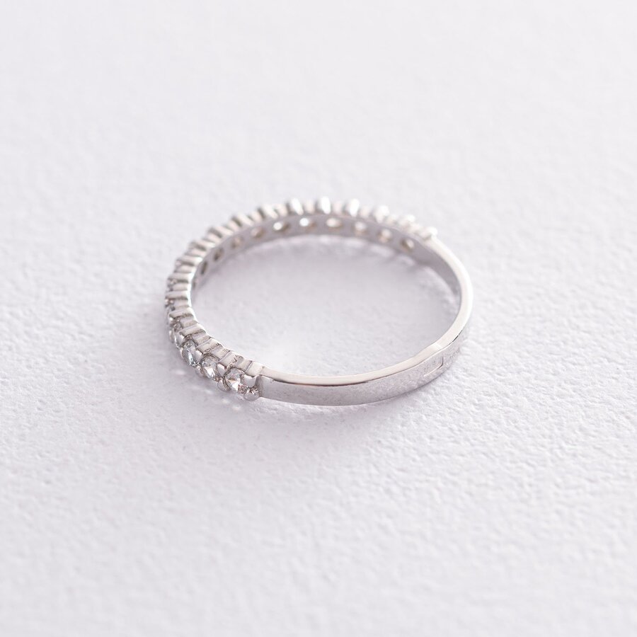 Серебряное кольцо с фианитами 112579